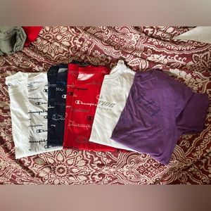Large lot of boys T-shirts, size large, medium, champion, Naruto